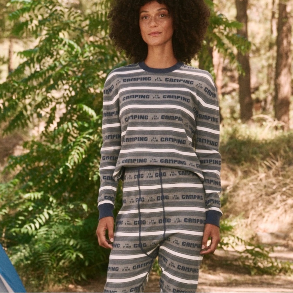 The Great. + Eddie Bauer camp crew and pants set